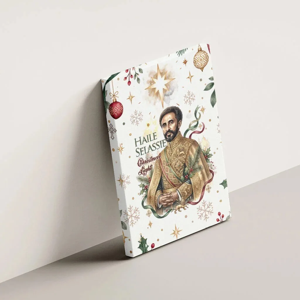 Haile Selassie Christmas Light Royal Ethiopian Orthodox Vintage Style Canvas Wall Art 13 Haile Selassie Christmas Light Royal Ethiopian Orthodox Vintage Style Canvas Wall Art