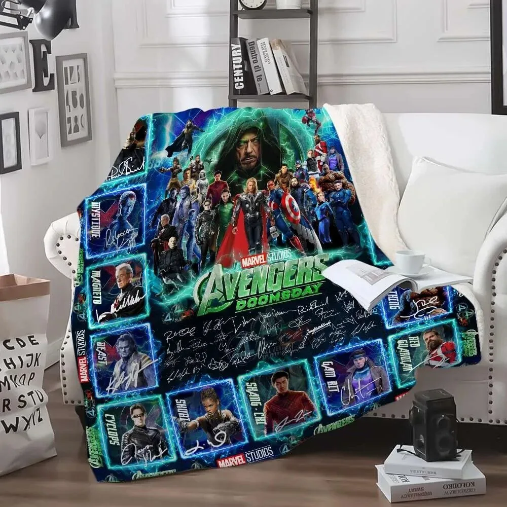 Marvel Studios Avengers Doomsday Movie Poster Fleece Blanket