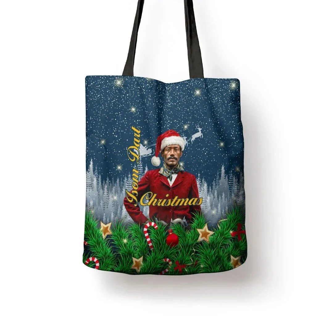 Isom Dart Christmas Western Santa Cowboy Winter Holiday Tote Bag 4 Isom Dart Christmas Western Santa Cowboy Winter Holiday Tote Bag