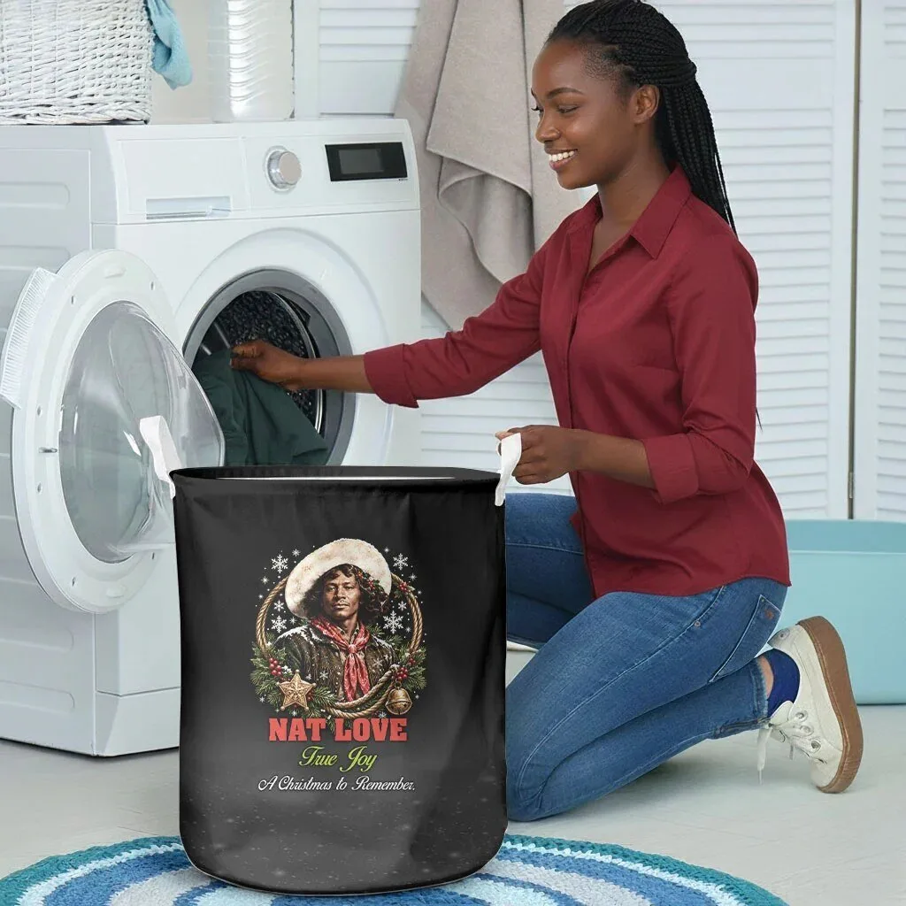 Nat Love Wild West Christmas Portrait Art Holiday Laundry Hamper 8 Nat Love Wild West Christmas Portrait Art Holiday Laundry Hamper