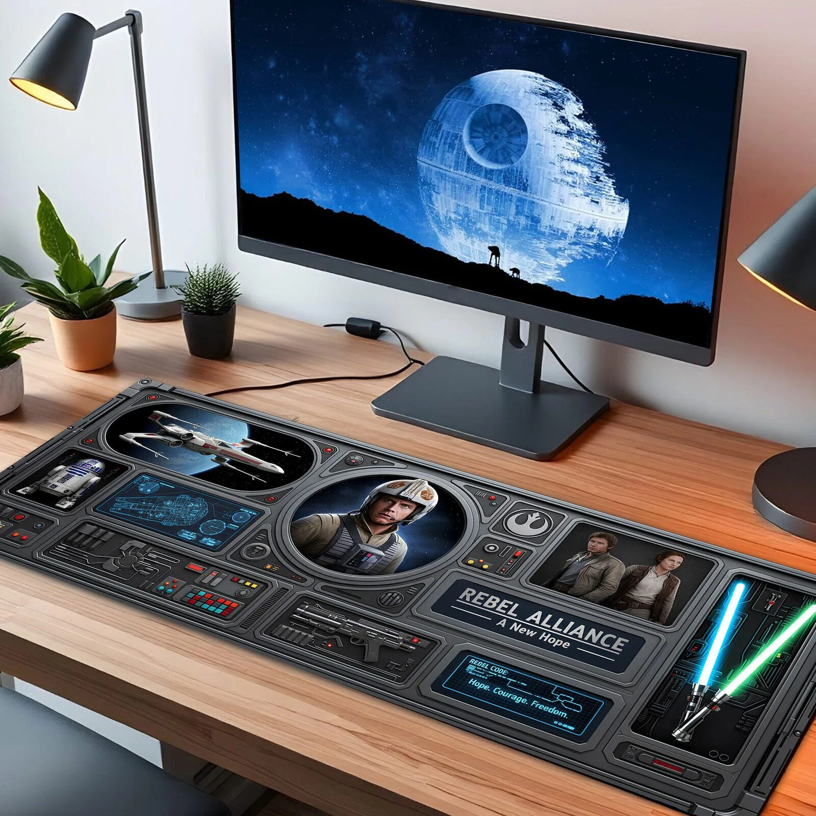 Star Wars Rebel Alliance A New Hope LED Gaming Mouse Pad Desk Mat 5 Star Wars Rebel Alliance A New Hope LED Gaming Mouse Pad Desk Mat