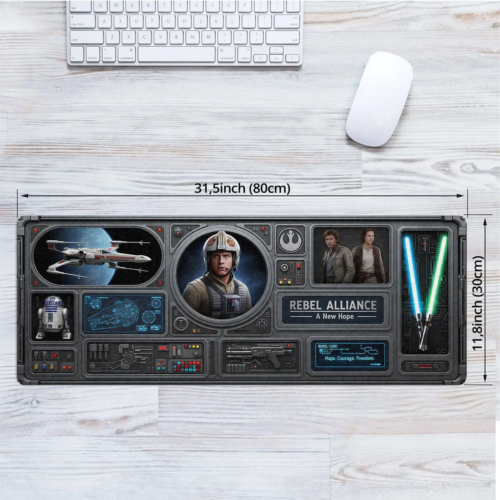 Star Wars Rebel Alliance A New Hope LED Gaming Mouse Pad Desk Mat 6 Star Wars Rebel Alliance A New Hope LED Gaming Mouse Pad Desk Mat