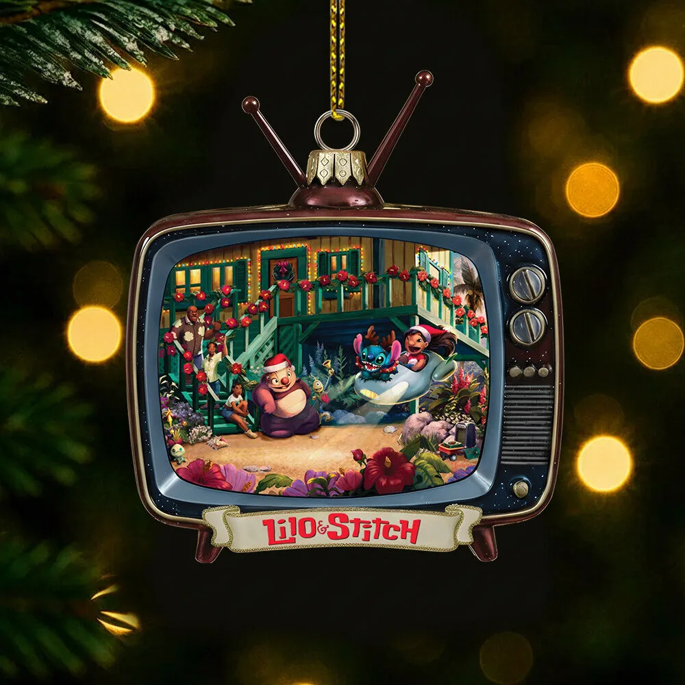 Disney Lilo and Stitch Christmas Television Holiday Ornament