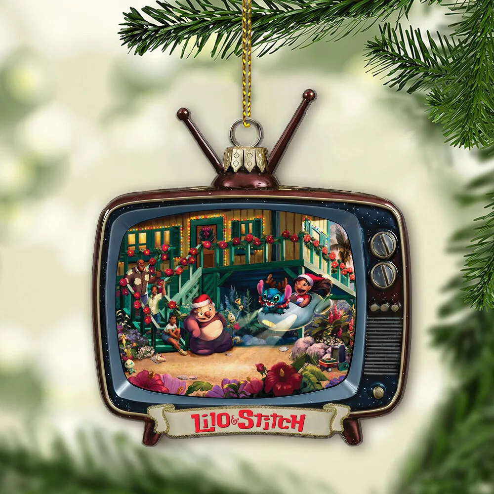 Disney Lilo and Stitch Christmas Television Holiday Ornament