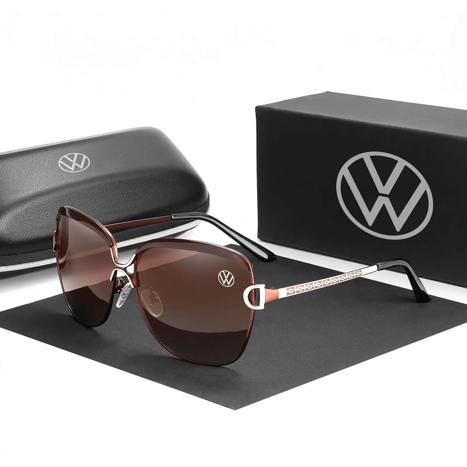 Volkswagen Women's Fashion Polarized UV400 Red Frame Sunglasses 14 Volkswagen Women