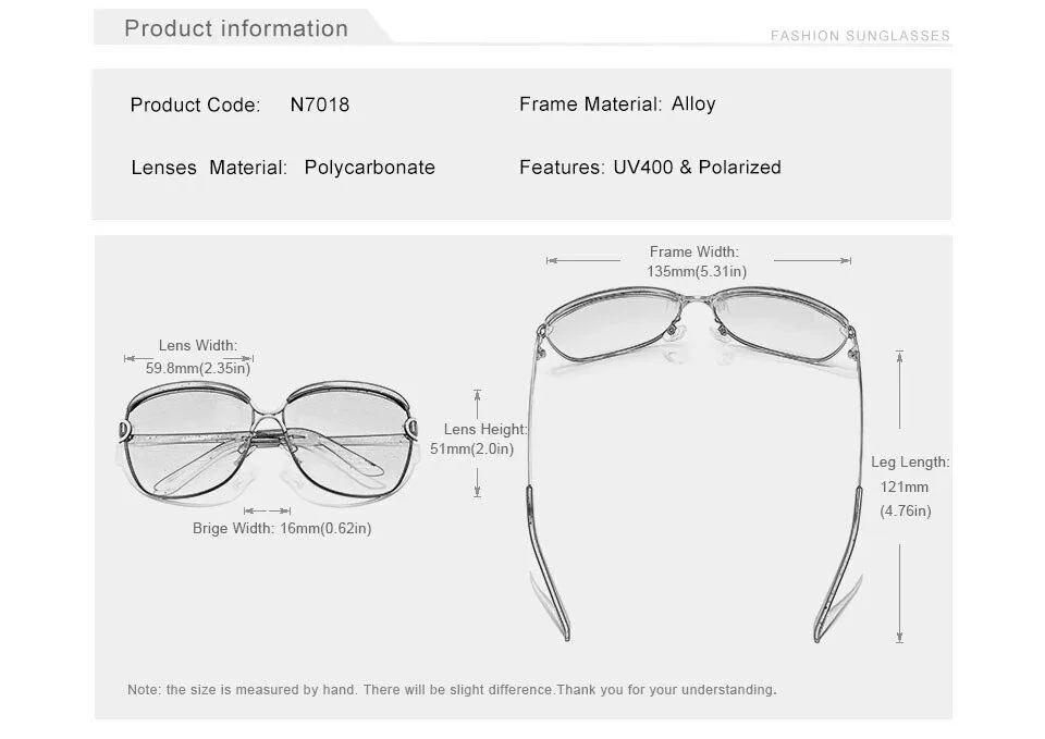 Volkswagen Women's Fashion Polarized UV400 Red Frame Sunglasses 16 Volkswagen Women