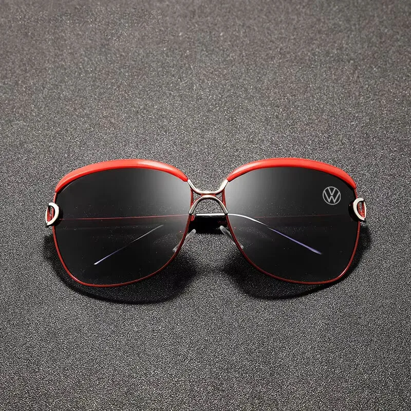 Volkswagen Women's Fashion Polarized UV400 Red Frame Sunglasses 19 Volkswagen Women