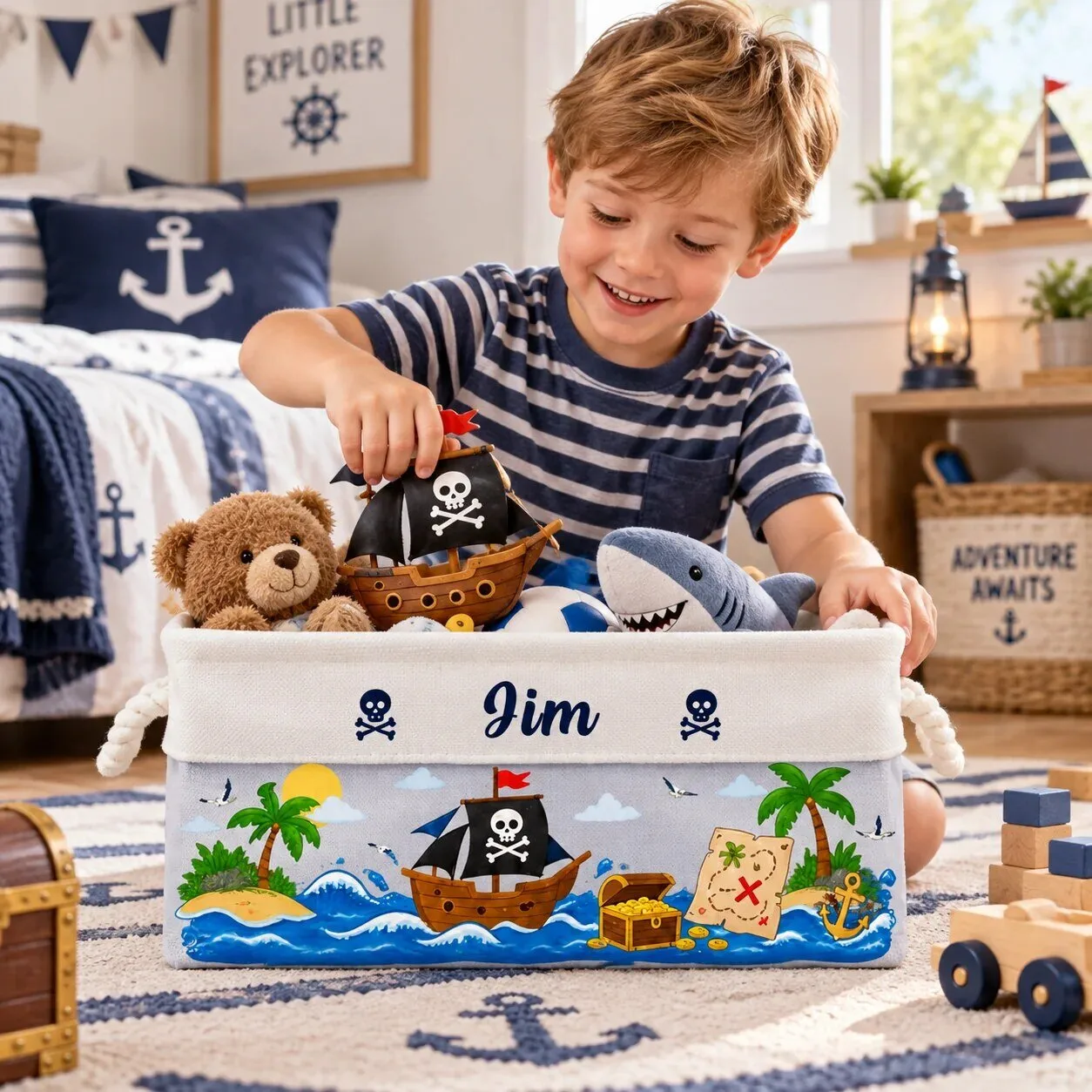 Personalized Dinosaur Toy Storage Basket for Kids, Custom Name Playroom Organizer 10 Personalized Dinosaur Toy Storage Basket for Kids, Custom Name Playroom Organizer