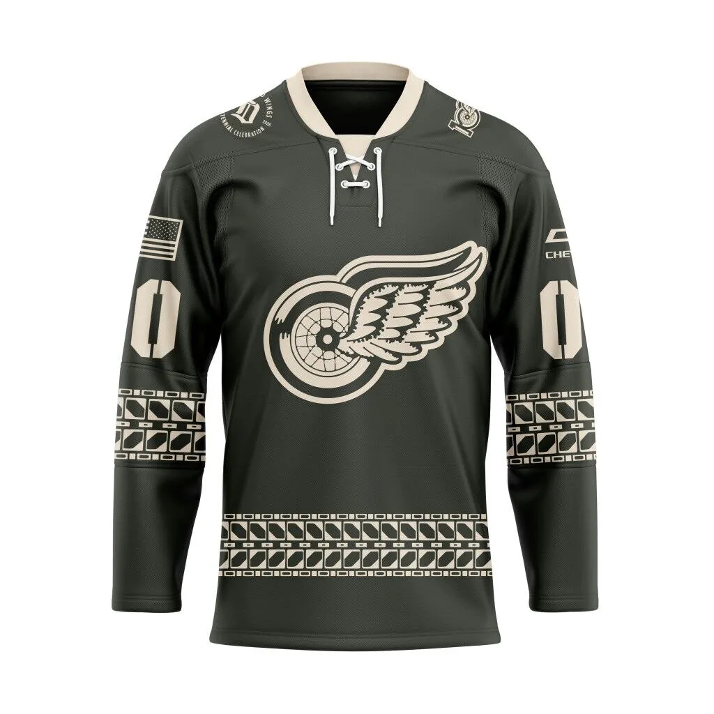 Detroit Red Wings Military Appreciation Personalized Hockey Jersey