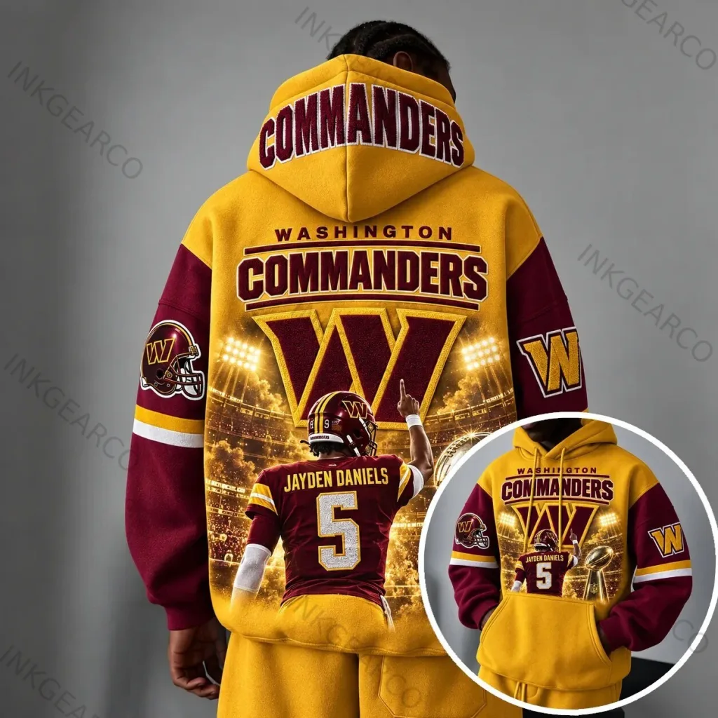 Jayden Daniels Hoodie for Washington Commanders Football Fans Jayden Daniels Hoodie for Washington Commanders Football Fans