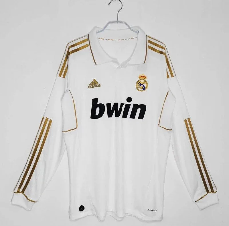 Real Madrid 2011-2012 Retro Long Sleeve Soccer Jersey