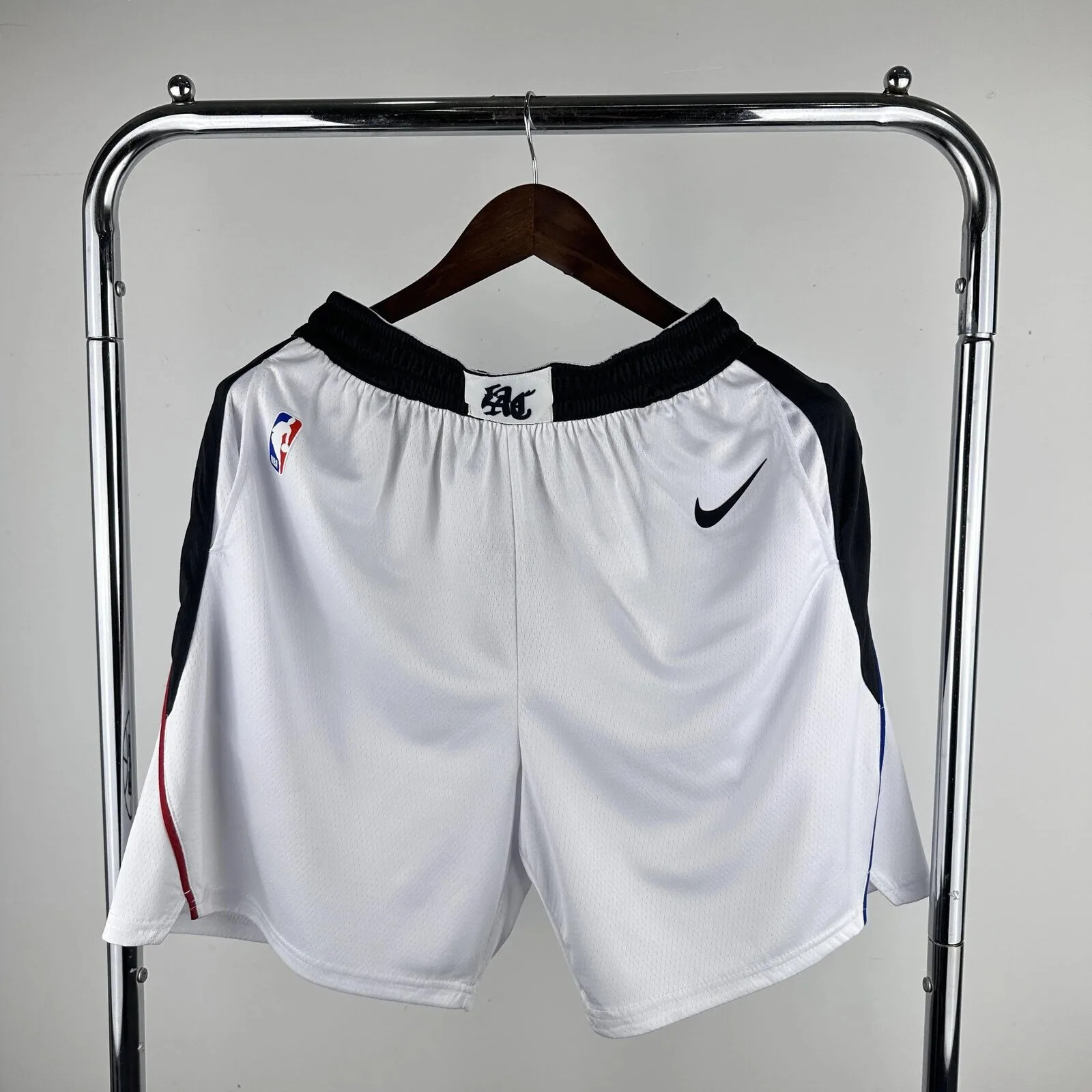 Los Angeles Clippers NBA White Basketball Shorts with Nike Swoosh