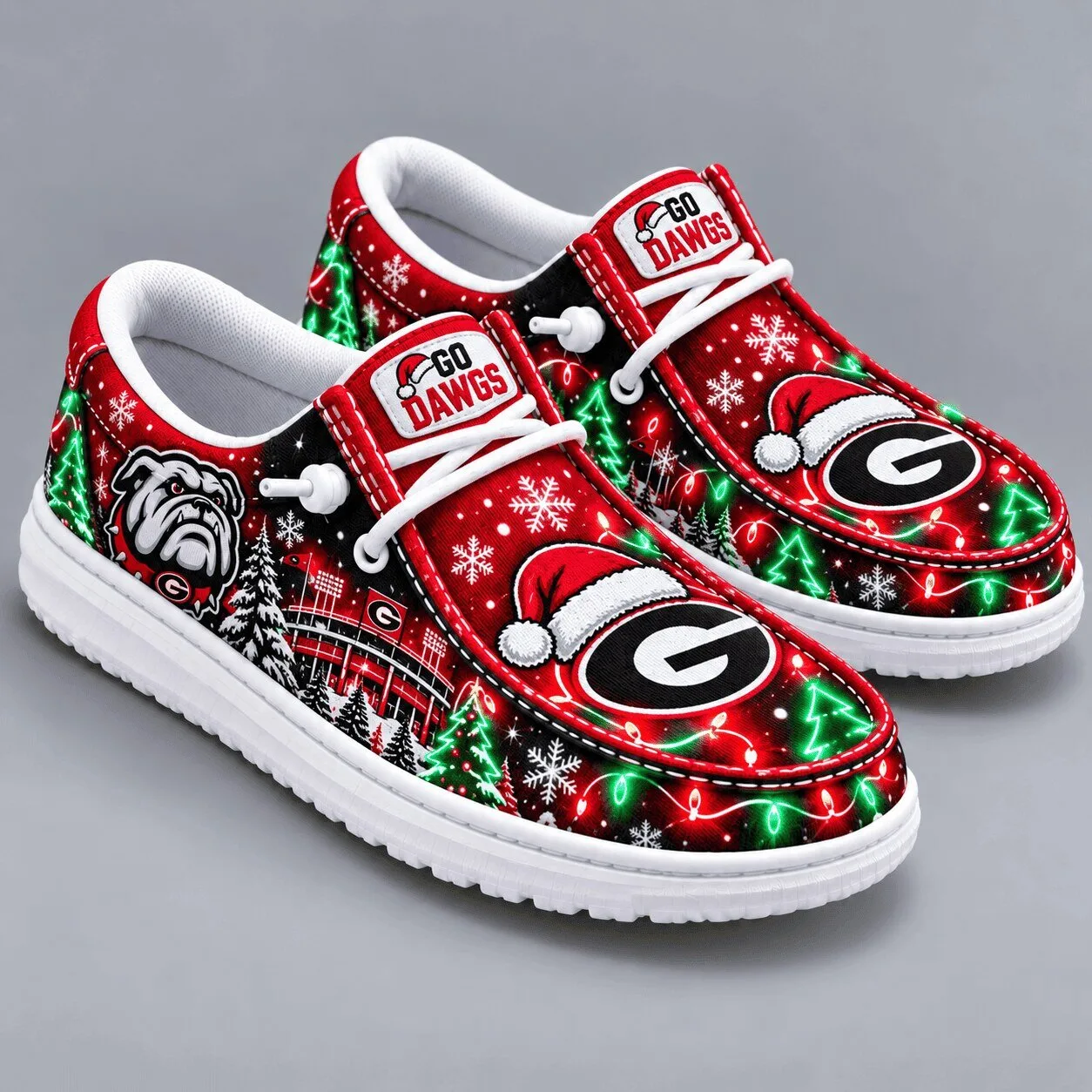 Georgia Bulldogs Christmas Spirit Loafers Shoes
