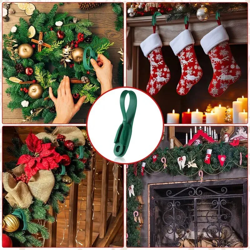 Christmas Garland Hooks Reusable Silicone 7.87-Inch