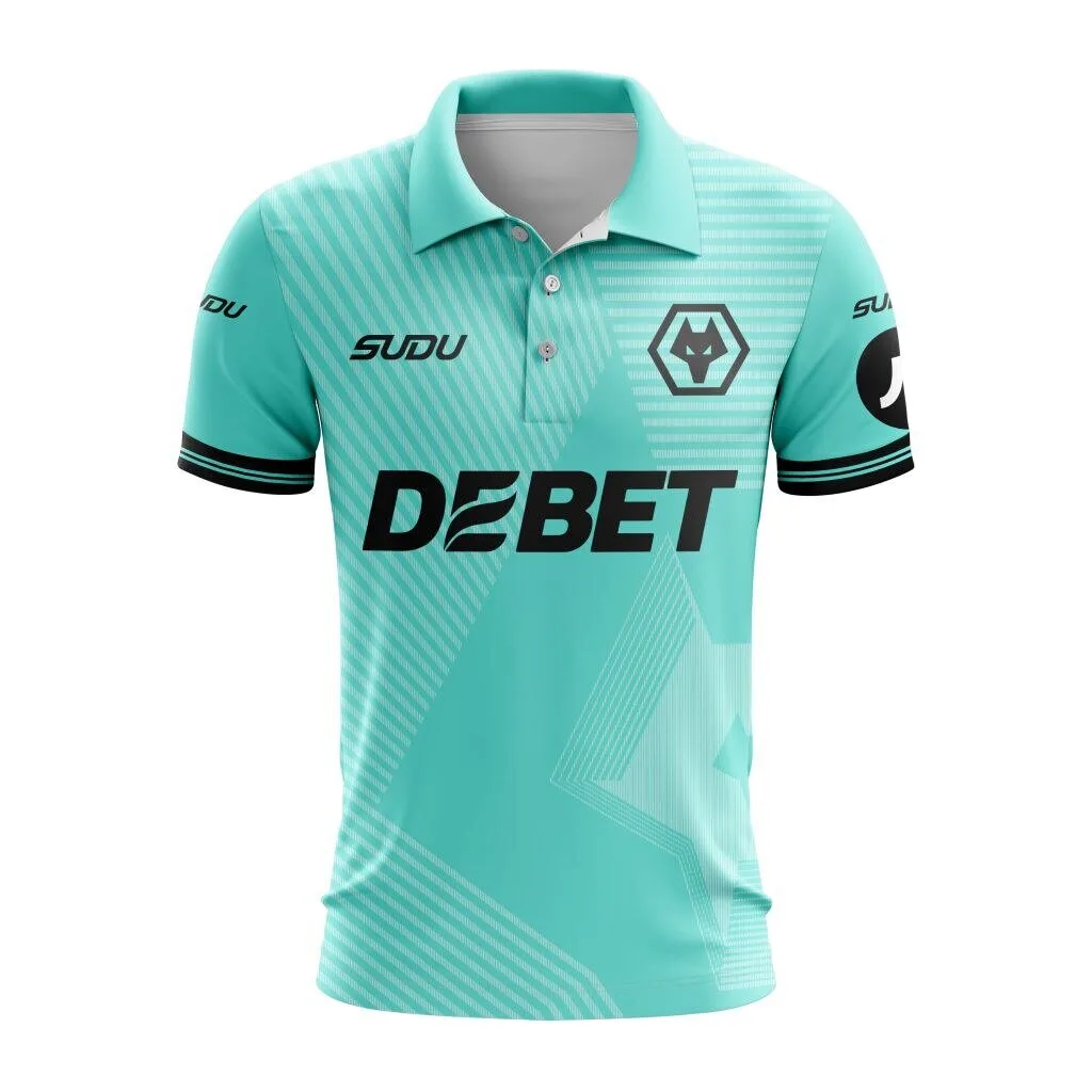 Wolverhampton Wanderers Football Club Personalized Mint Green Polo Shirt 2 Wolverhampton Wanderers Football Club Personalized Mint Green Polo Shirt