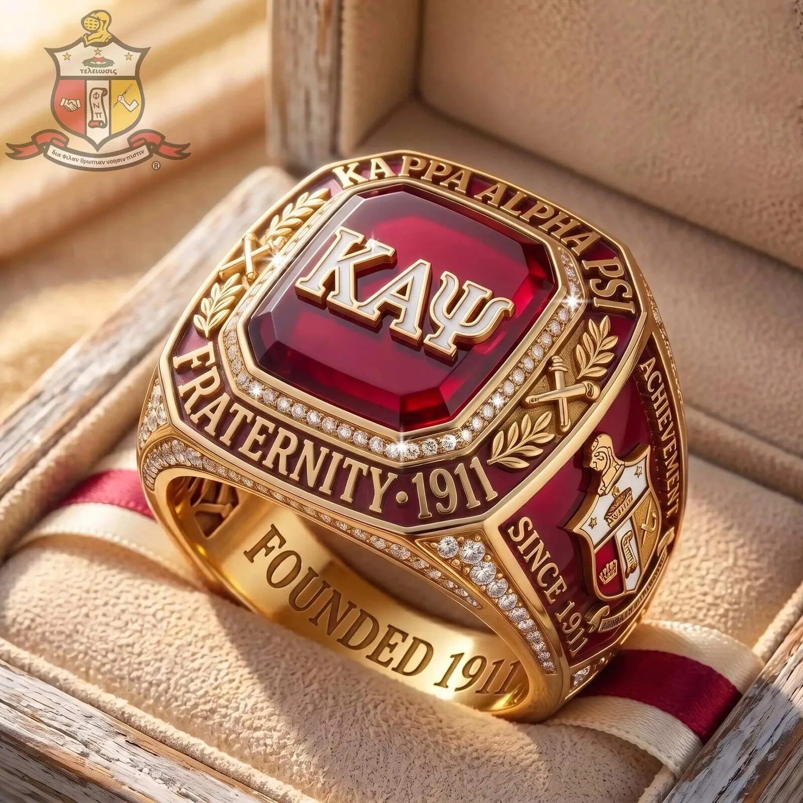 Kappa Alpha Psi Fraternity Founded 1911 Achievement Ring