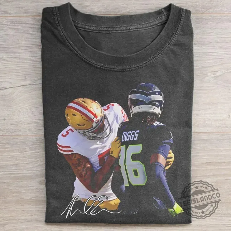 San Francisco 49ers George Kittle DK Metcalf Football Matchup T-Shirt