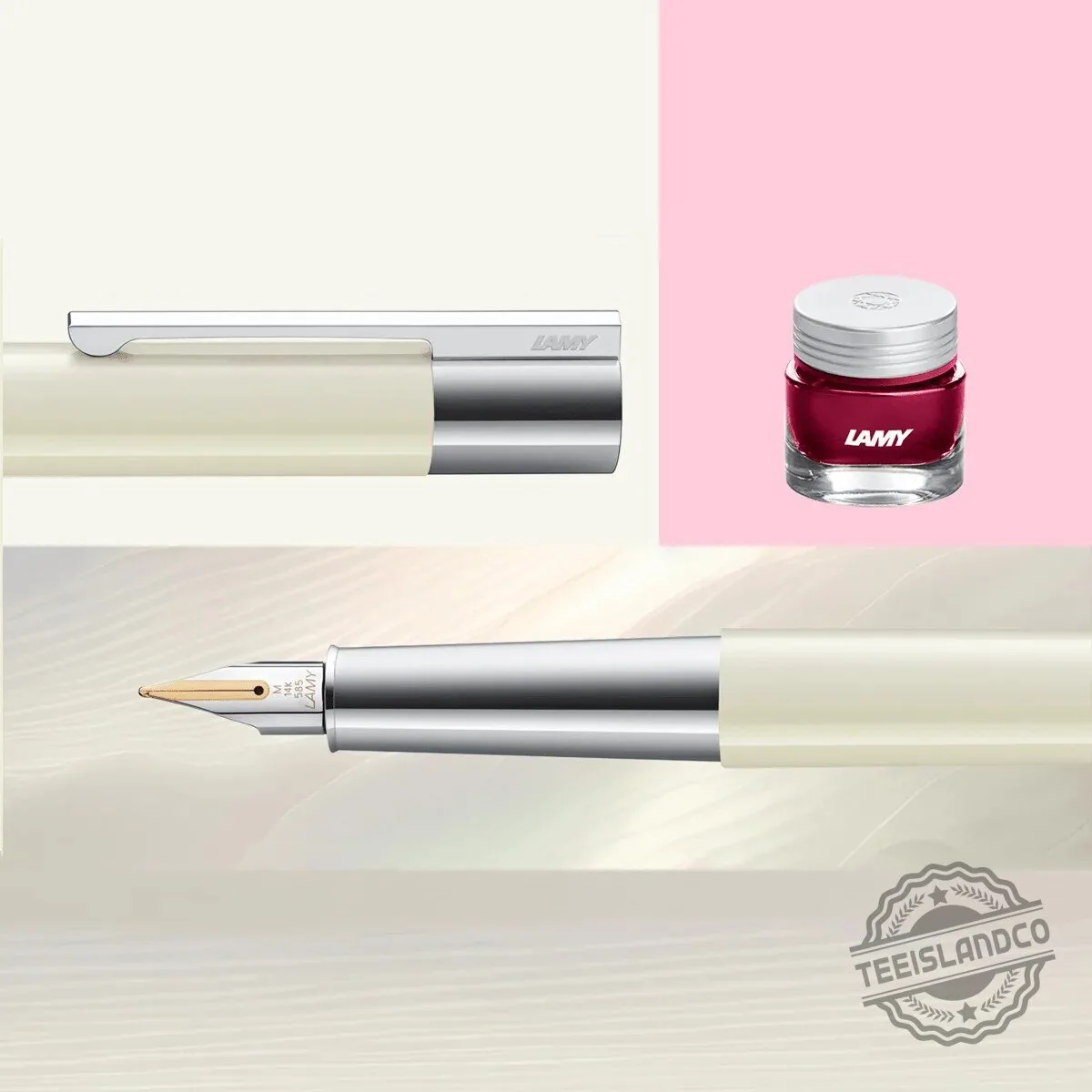 Lamy Scala Pearl Limited Edition Fountain Pen with Ink Bottle Gift Set 15 Lamy Scala Pearl Limited Edition Fountain Pen with Ink Bottle Gift Set