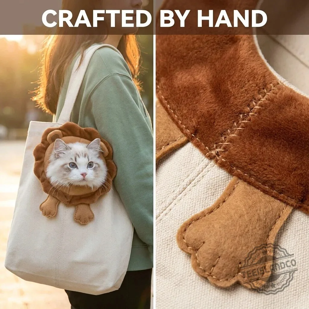 Cute Lion Pet Carrier Tote Bag for Small Cats and Dogs 19 Cute Lion Pet Carrier Tote Bag for Small Cats and Dogs