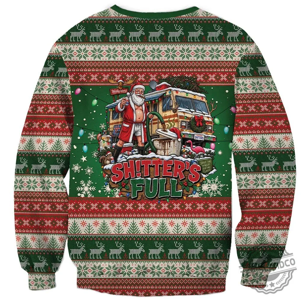 Shitter's Full Christmas Vacation Funny Ugly Sweater 3 Shitter