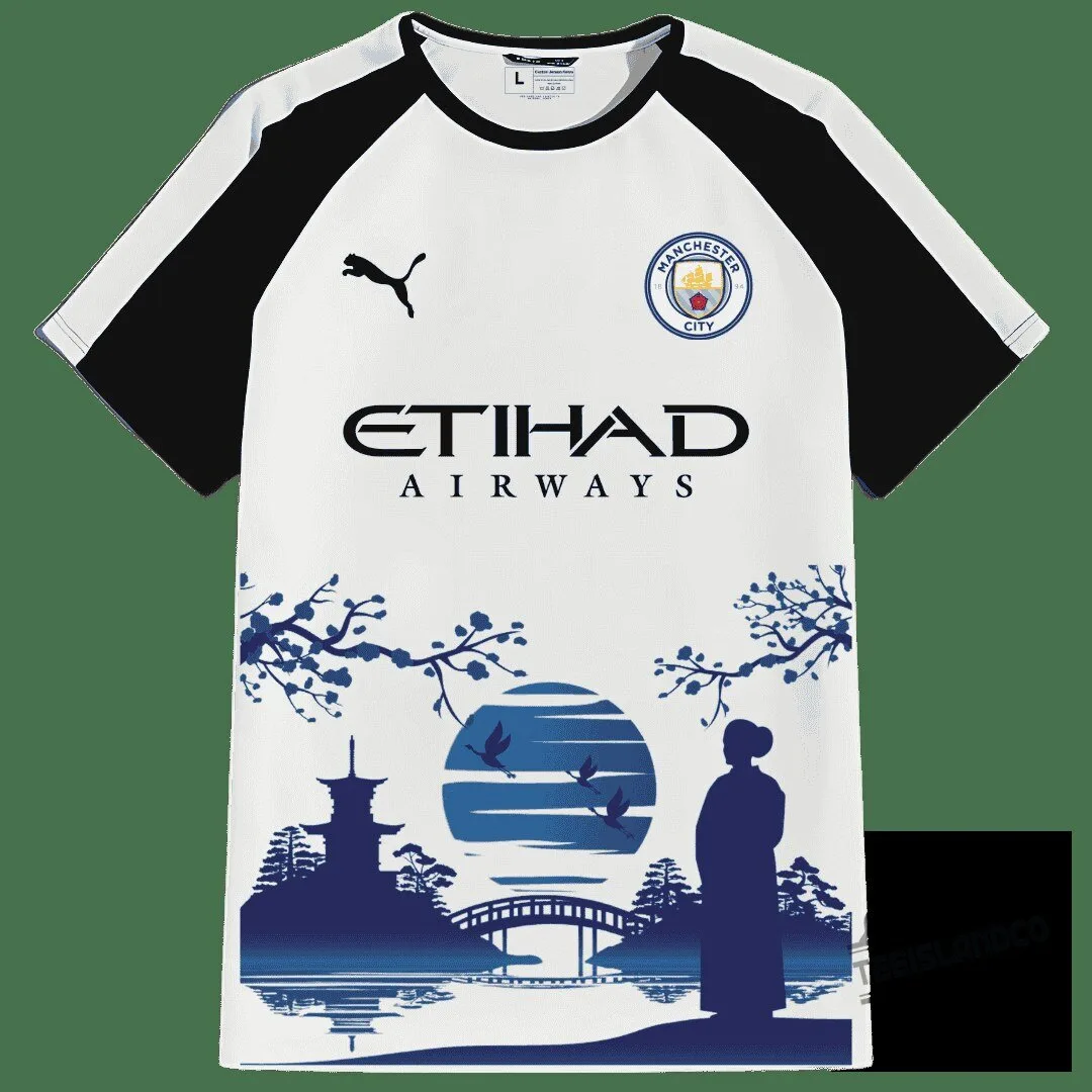 Manchester City Football Club Japanese Samurai Serenity Jersey