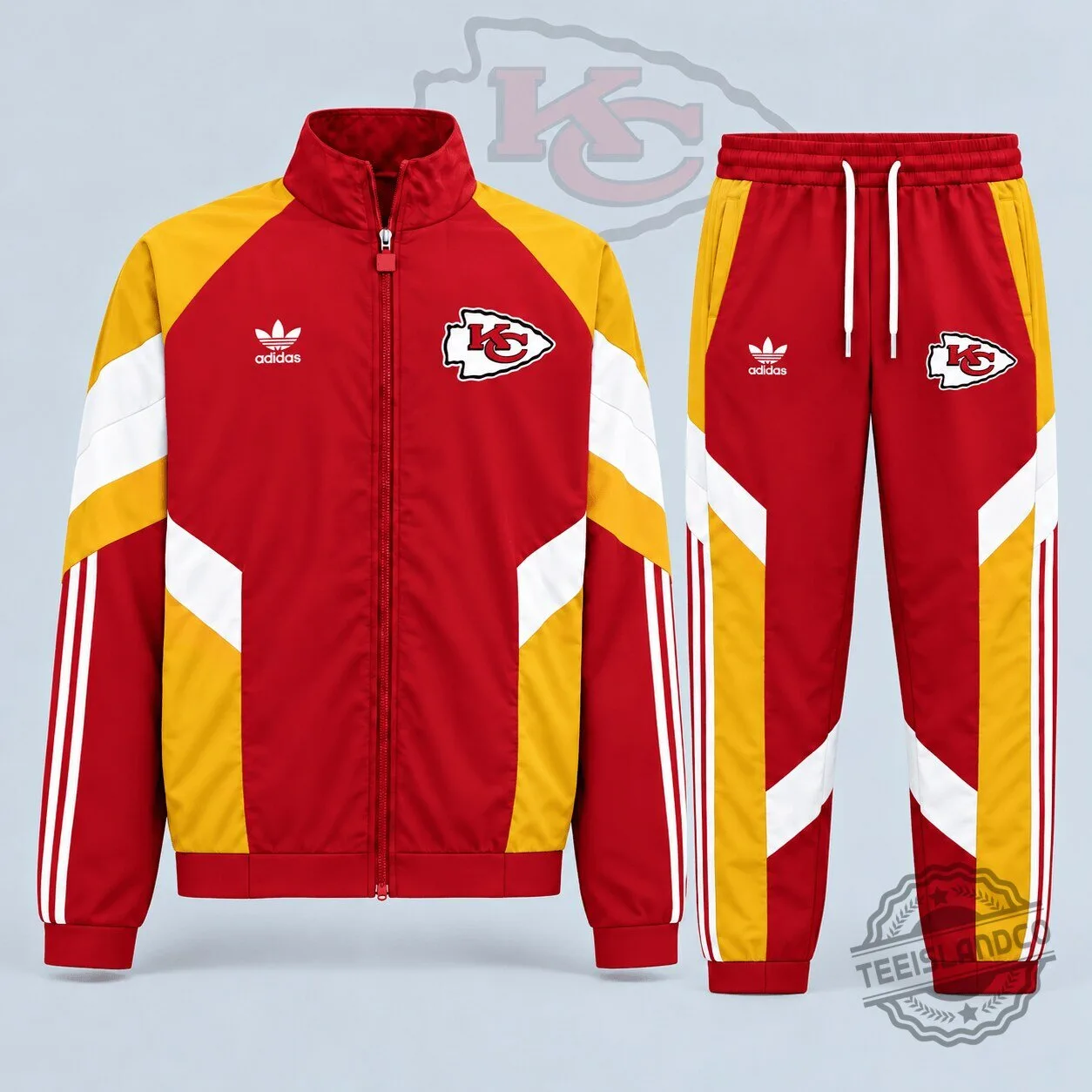 Kansas City Chiefs Adidas Dynamic Colorblock Full Zip Track Jacket 1 Kansas City Chiefs Adidas Dynamic Colorblock Full Zip Track Jacket