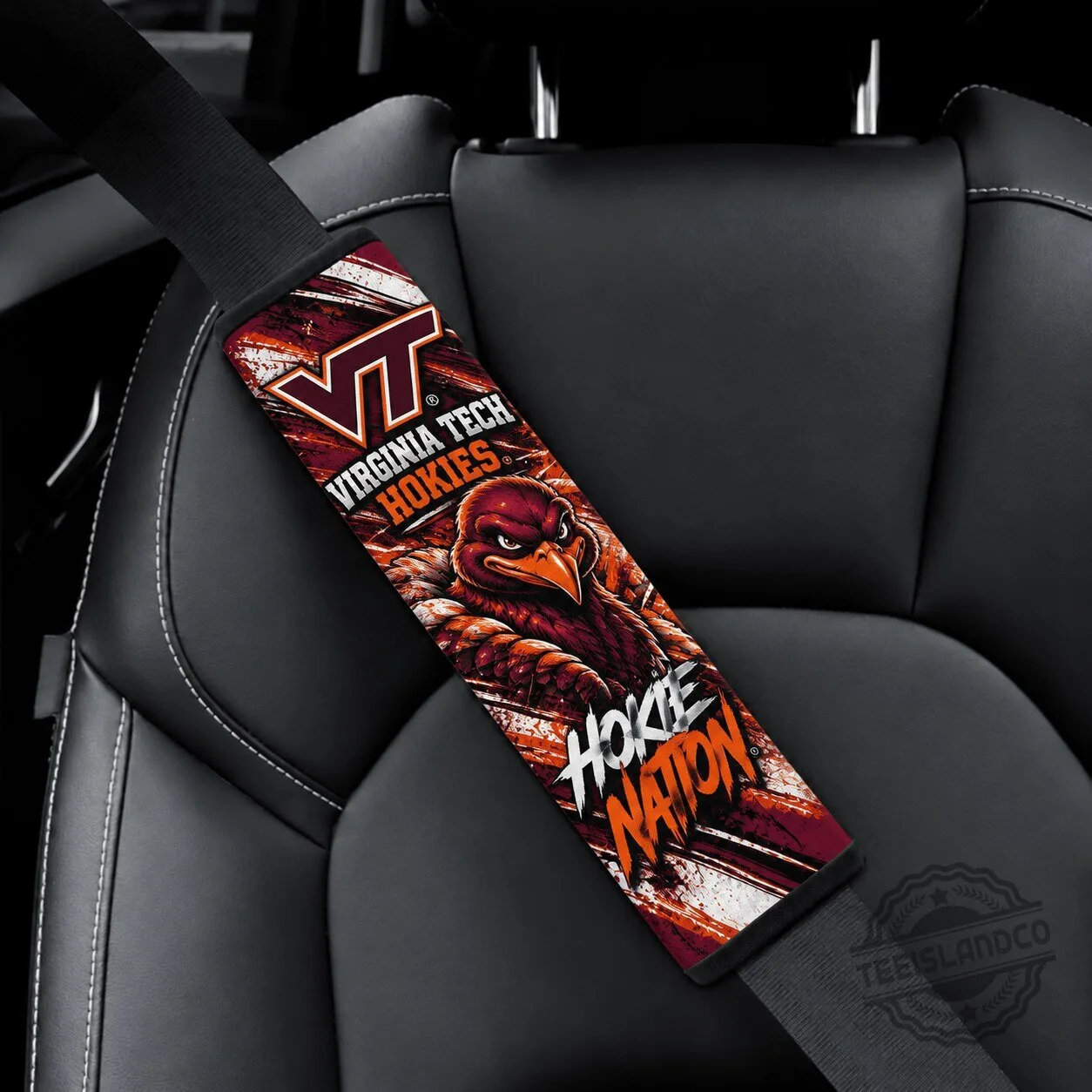 Virginia Tech Hokies Hokie Nation Car Seat Belt Cover Shoulder Pad