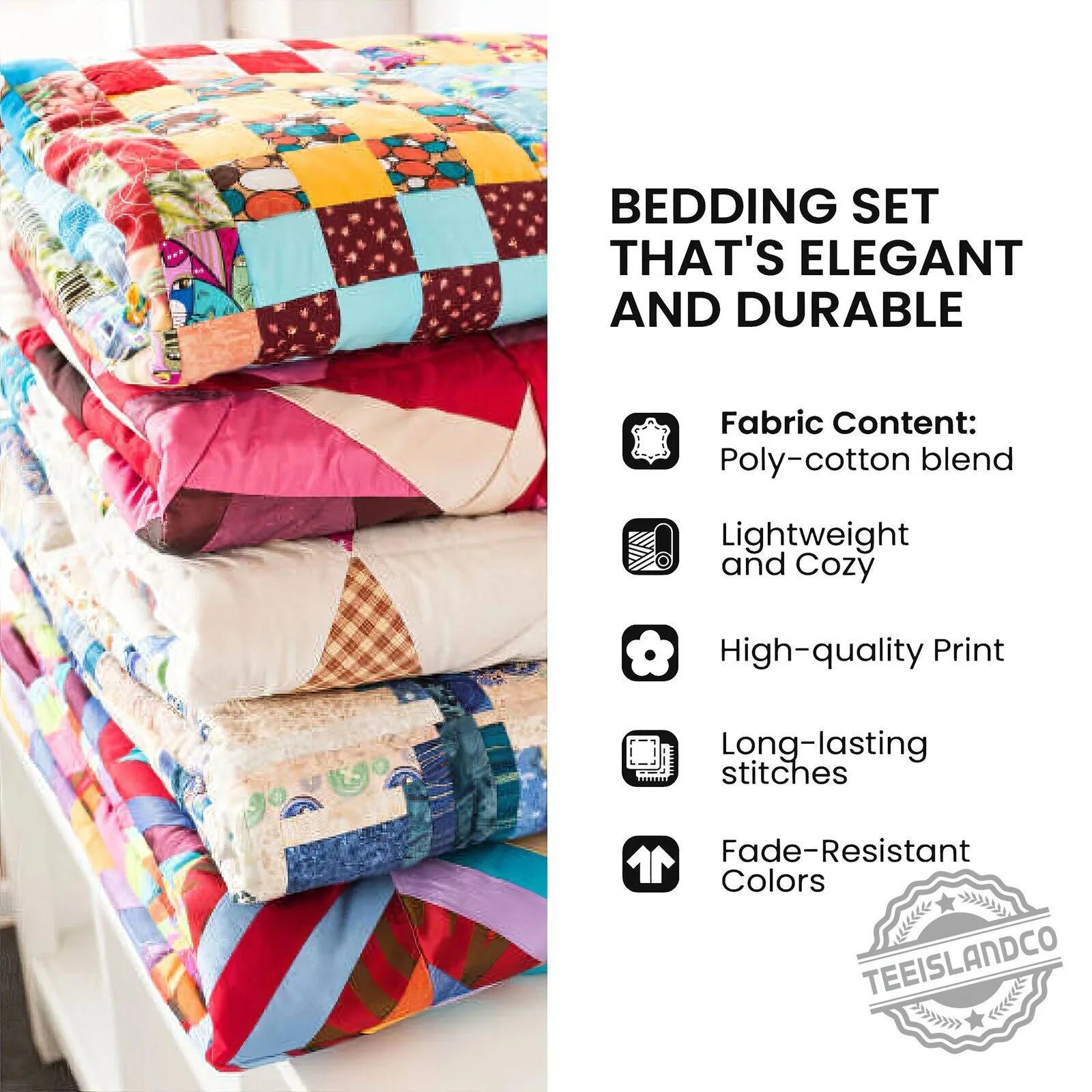 Christmas Dachshund Dog Plaid Quilted Bedding Set with Pillow Shams 7 Christmas Dachshund Dog Plaid Quilted Bedding Set with Pillow Shams