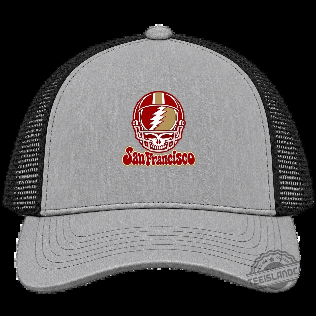 San Francisco Football Helmet Stealie Grateful Dead Trucker Cap Hat