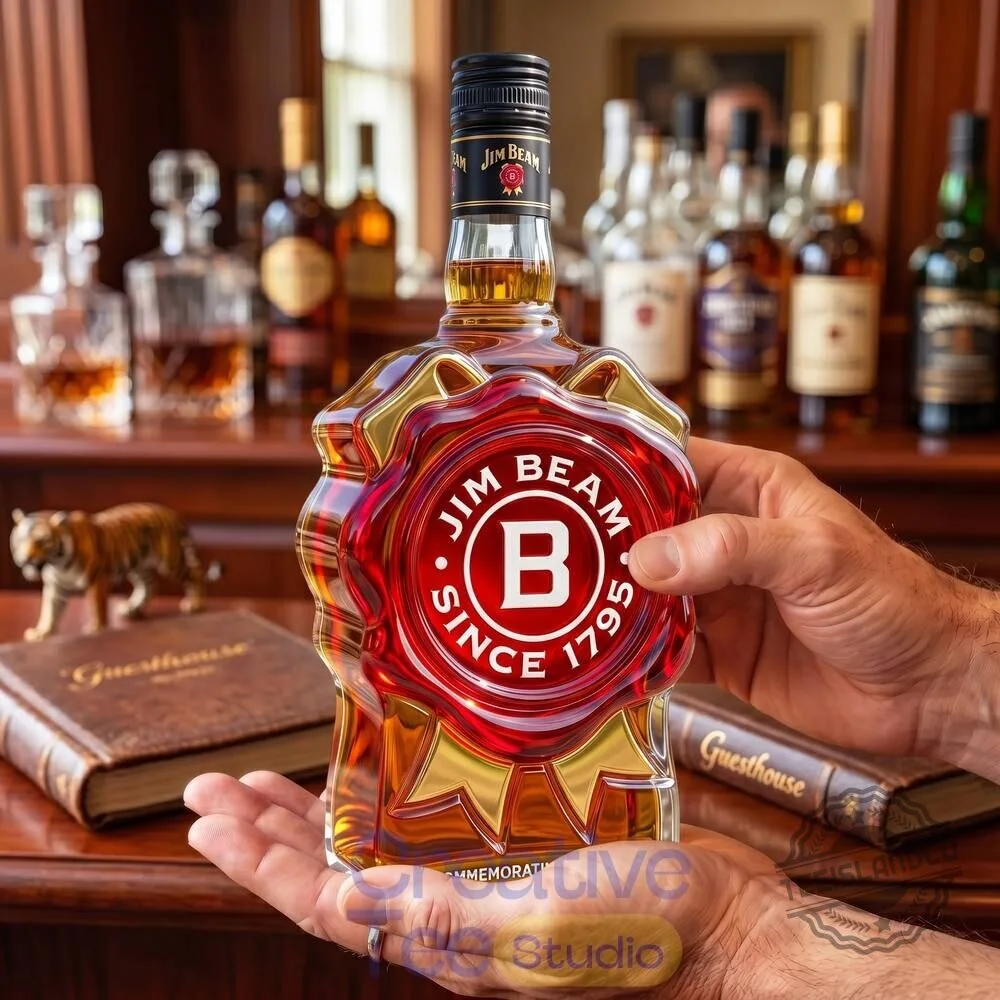 Jim Beam 230th Anniversary Commemorative Whiskey Bottle with Red Wax Seal