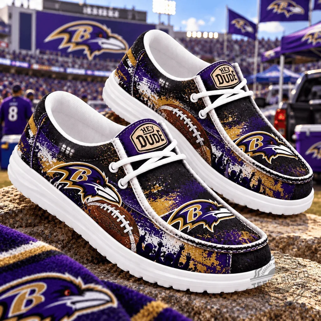 Hey Dude Shoes in Baltimore Ravens Team Style for Football Fans Hey Dude Shoes in Baltimore Ravens Team Style for Football Fans