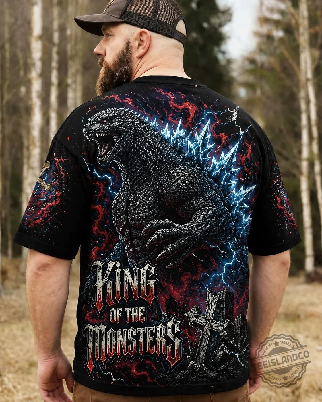 Godzilla King of the Monsters Classic Movie All-Over Print T-Shirt